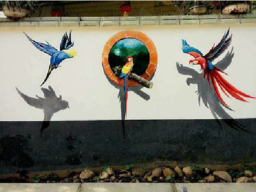 新平视觉错位-3D墙绘设计