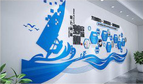 新平海浪主题文化墙如何设计？