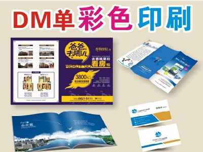 新平单页印刷，色彩搭配简单。