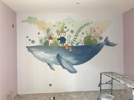 新平手绘墙的特点及优势。